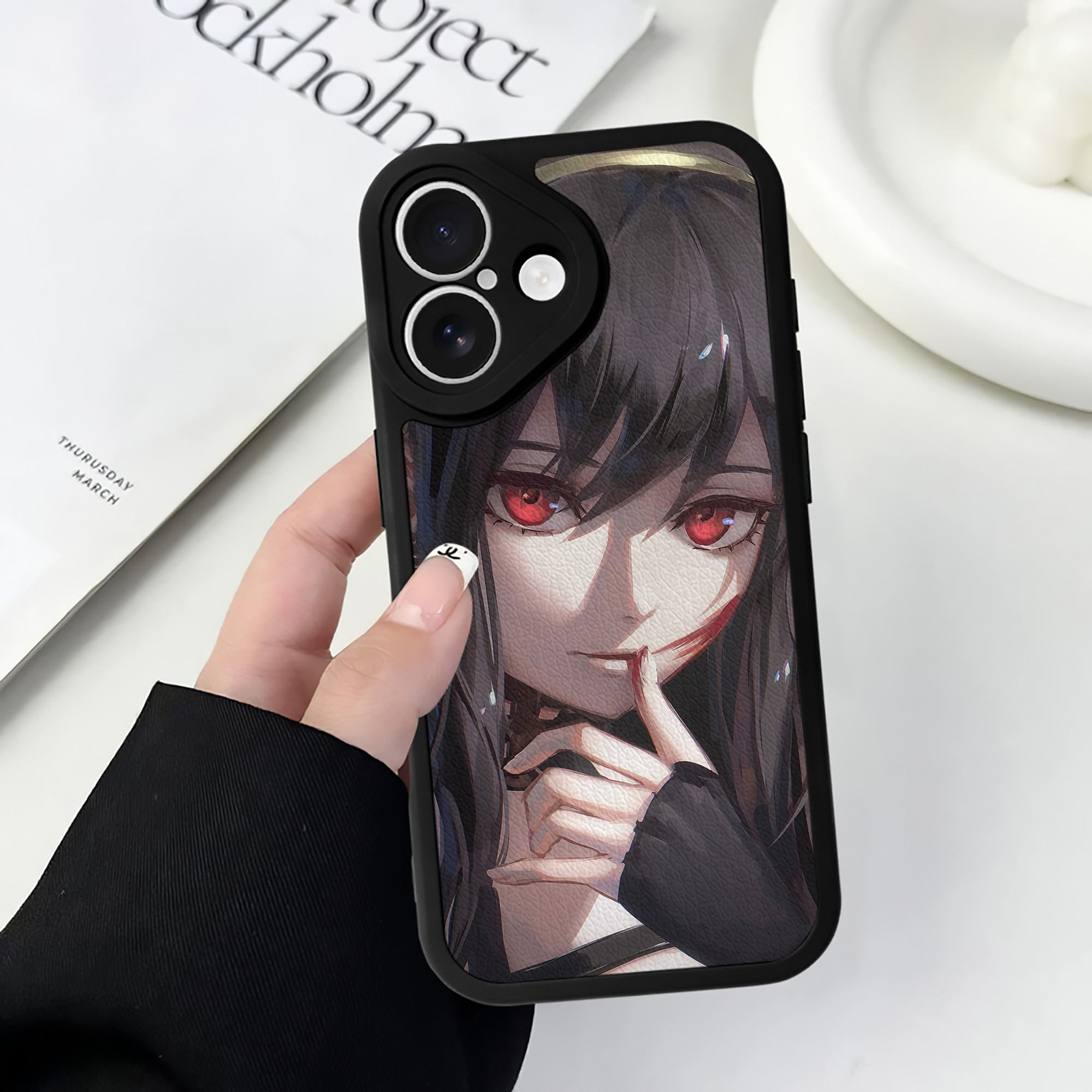 （画像用） SPY×FAMILY间谍家家酒 【iPhone 16シリーズ対応】シリコンスマホケース（レザー調） 材質：シリコン